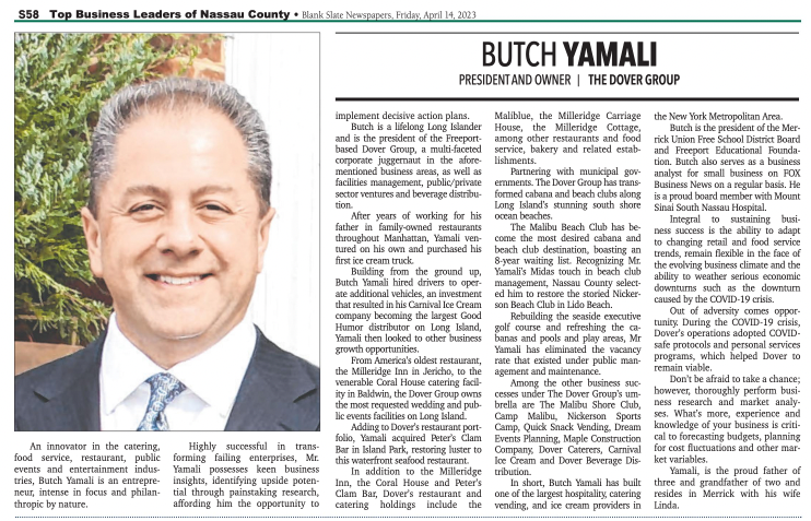 Butch Yamali, The Dover Group