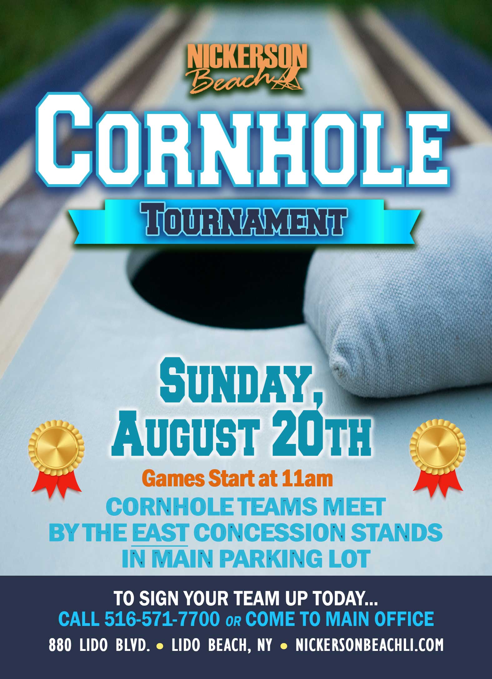 Nickerson Beach Park Cornhole Tournament