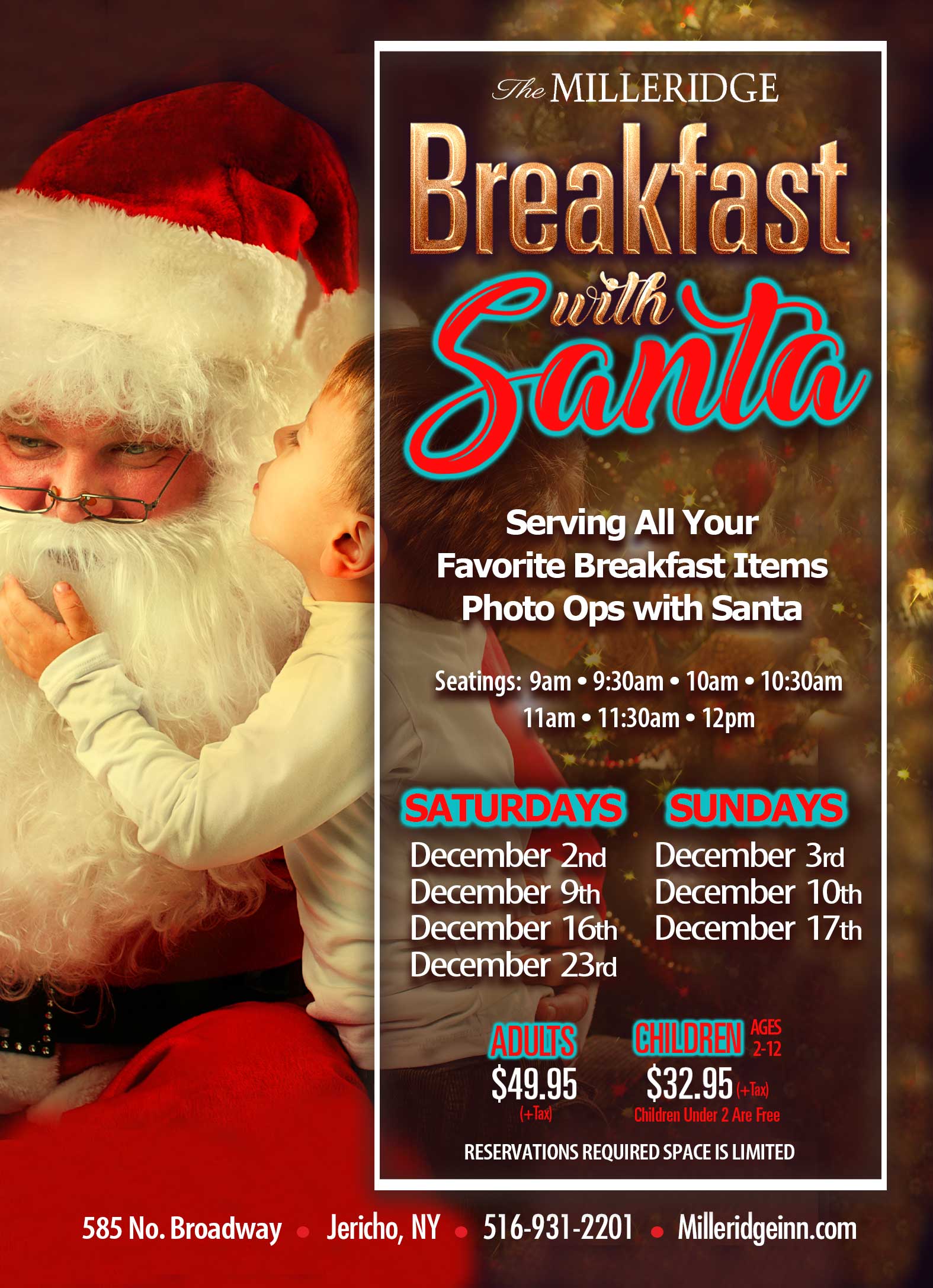 Breakfast with Santa at the Milleridge Inn