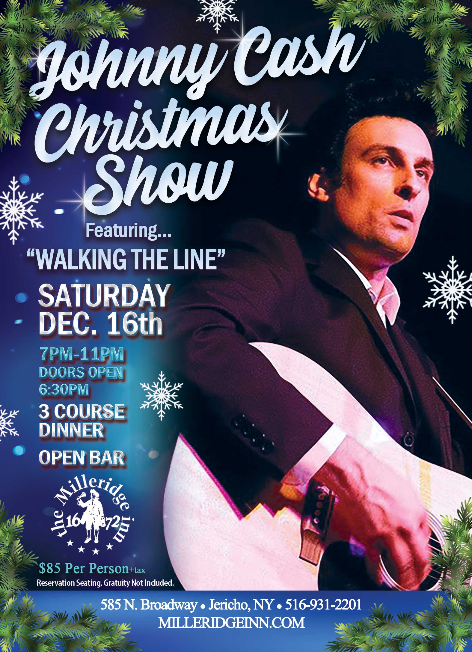 Johnny Cash Christmas Show at the Milleridge