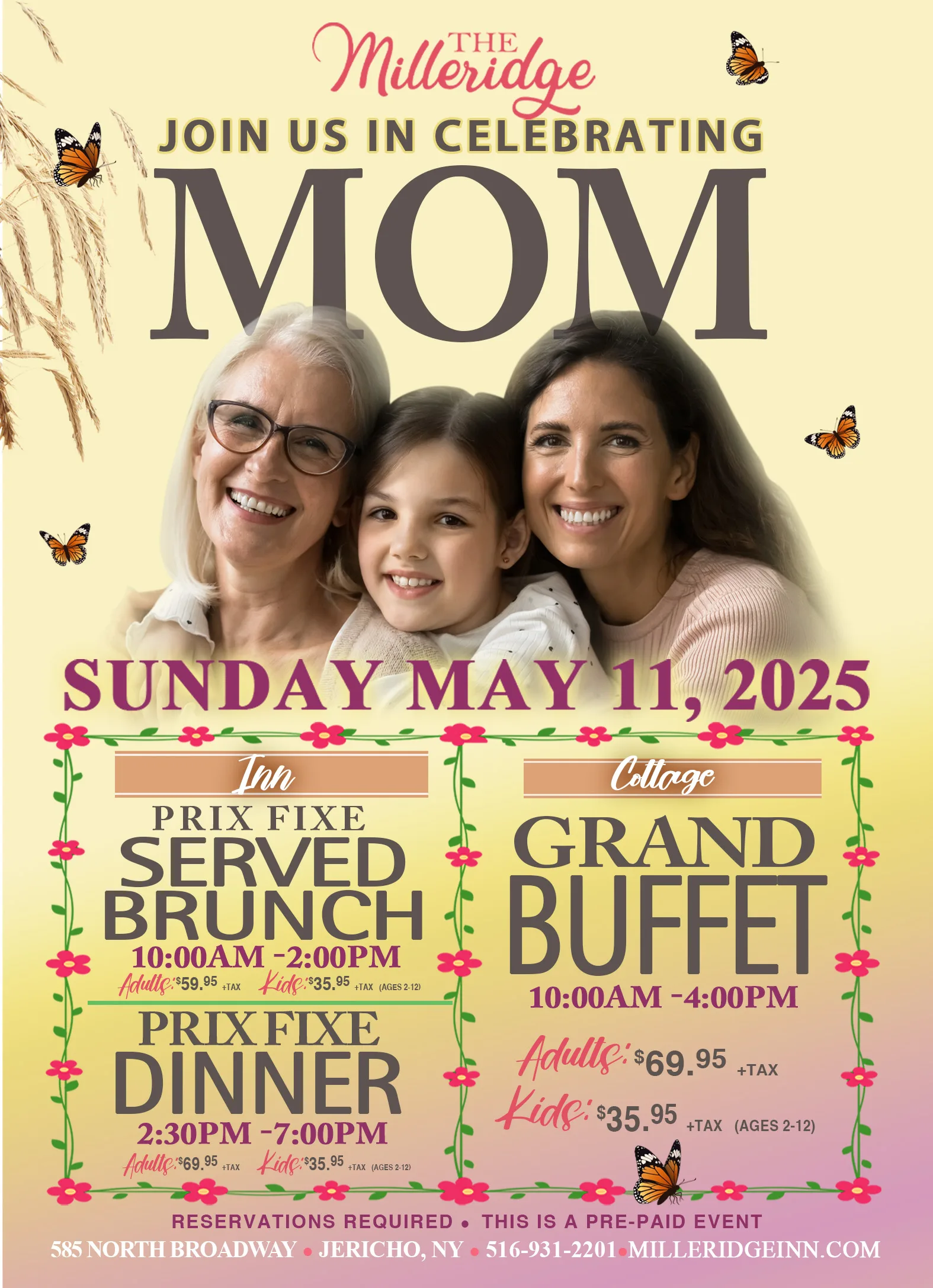 Mother’s Day at the Milleridge Inn