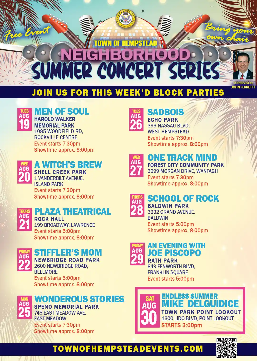 Summer Concert Series in the Town of Hempstead – Free Community