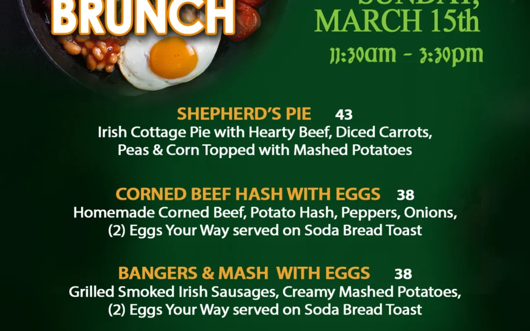 St. Patrick’s Day Pre-Game Brunch